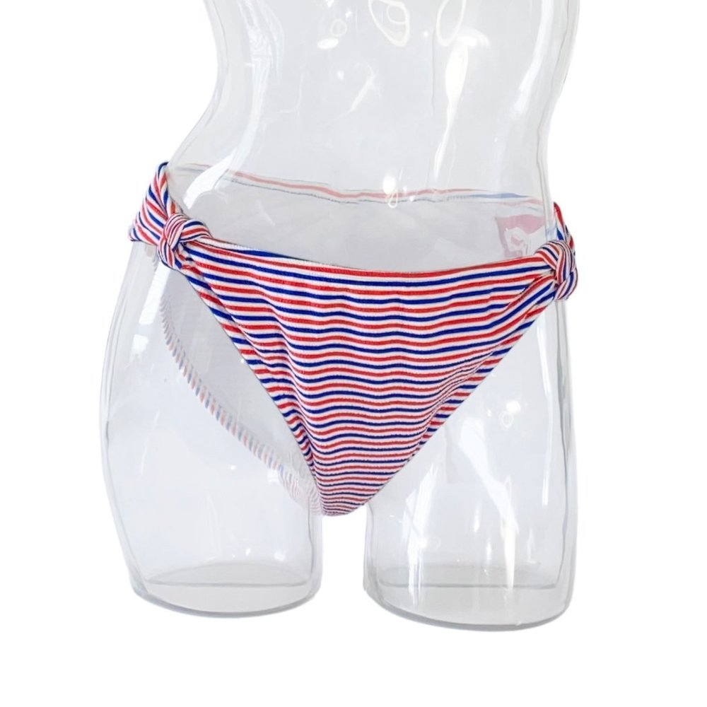 NWT Patriotic Bikini Swim Bottom - Womens Size XL - Xhilaration Striped Swimwear